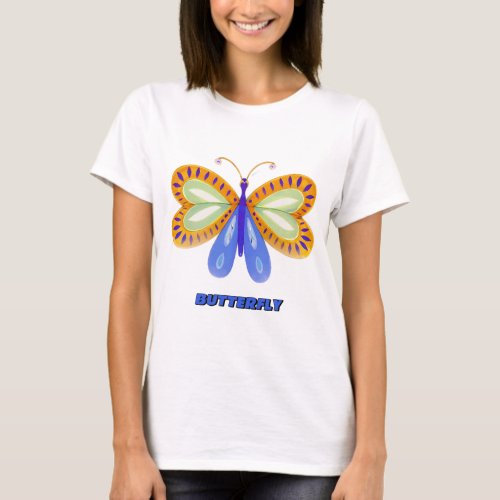 Butterfly Colorful Butterfly  Nature T_Shirt