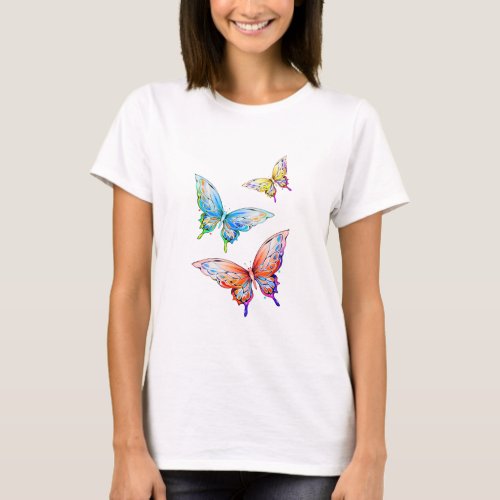 Butterfly Colorful Butterfly  Nature T_Shirt
