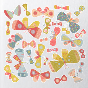 Butterfly Colorful Custom-Cut Vinyl Sticker