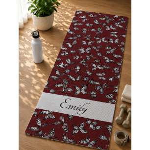 Butterfly colorful Pattern Yoga Mat