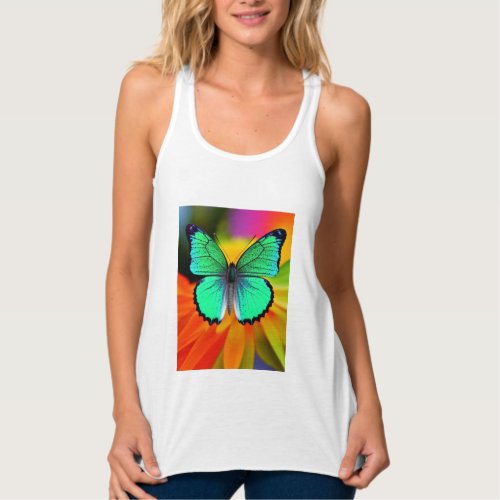 Butterfly Colorful T_Shirt Tank Top