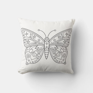 Butterfly Coloring Book Pillow