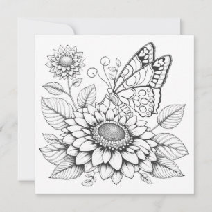 Butterfly Coloring Cards with Journal