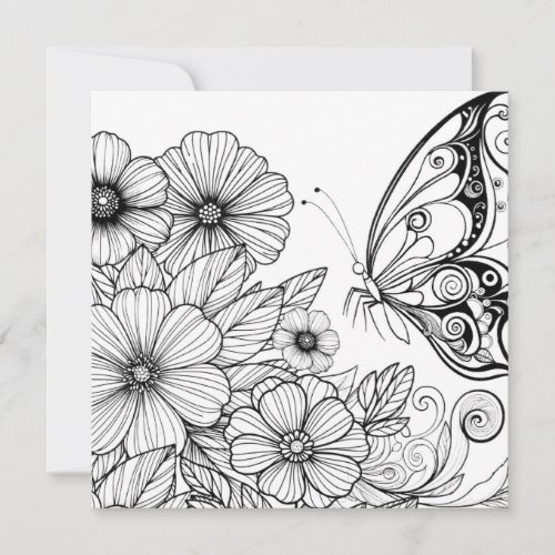 Butterfly Coloring Cards with Journal