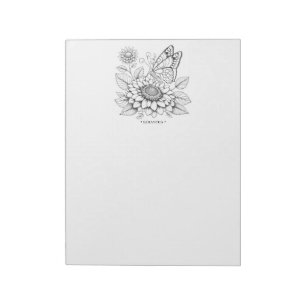 Butterfly Coloring Pages Notepad