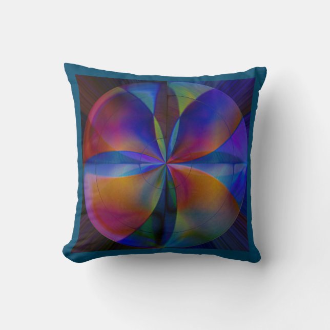 Butterfly Colors Throw Pillow (Front)