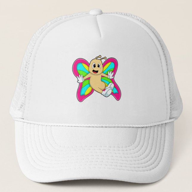 Butterfly colourful trucker hat (Front)