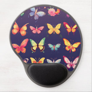 Butterfly computer accessory, cute butterfly gel mouse pad