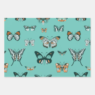 Butterfly Contessa Wrapping Paper Sheets