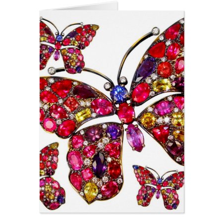 Butterfly Costume Jewelry Any Occasion Blank Note