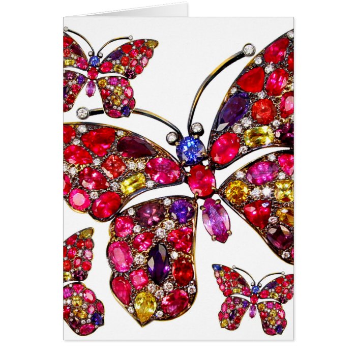 Butterfly Costume Jewelry Any Occasion Blank Note Cards