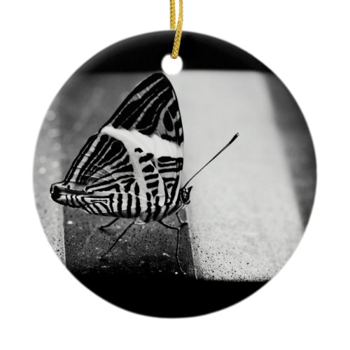 butterfly crossing ceramic ornament