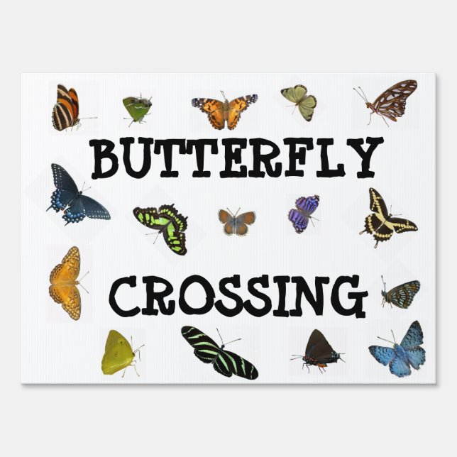 Butterfly Crossing Sign (Front)