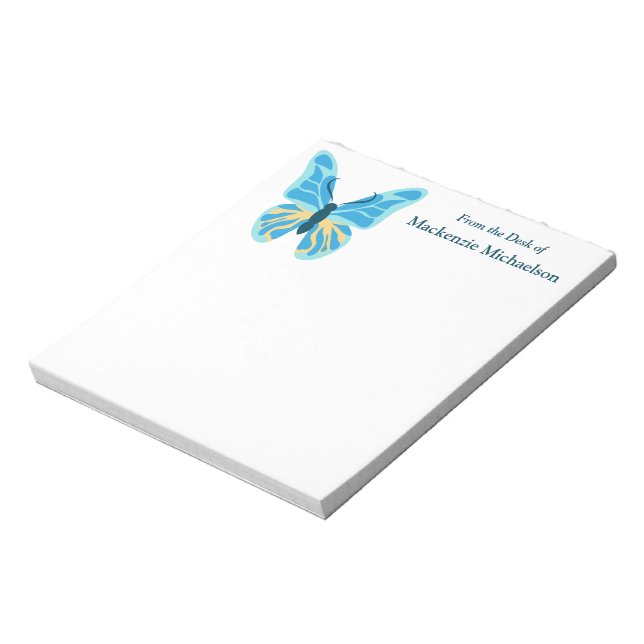 Butterfly Custom Color Graphic Notepad (Rotated)