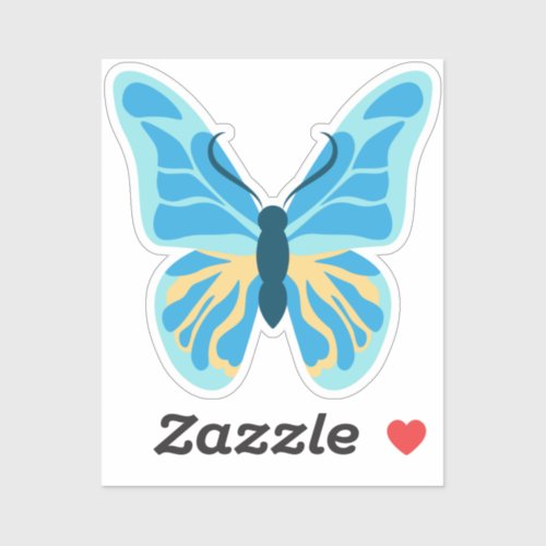 Butterfly Custom Colors Graphic Sticker