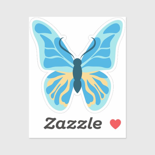 Butterfly Custom Colors Graphic Sticker (Sheet)