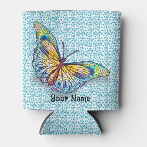 Butterfly custom name Can Cooler