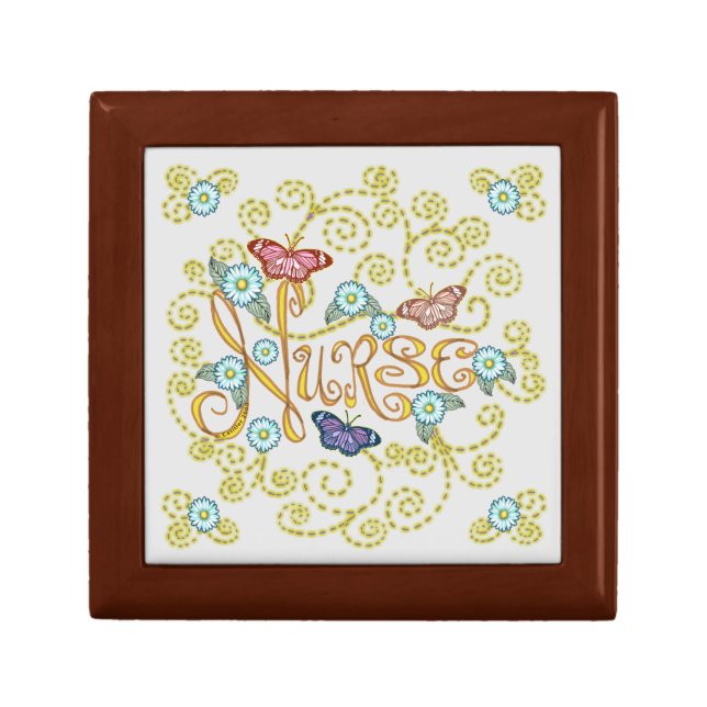 Butterfly custom Nurse gift box  (Front)