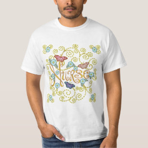 Butterfly custom Nurse t-shirt