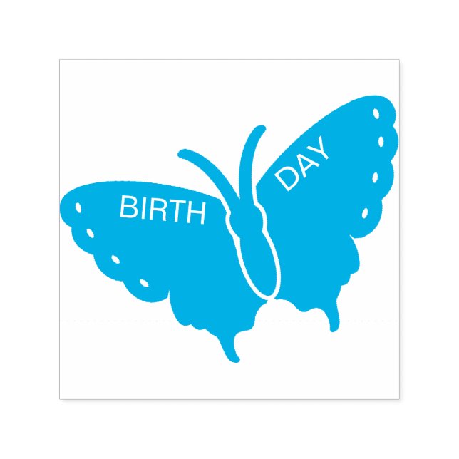 Butterfly Custom Scrapbooking Stamp (Design)