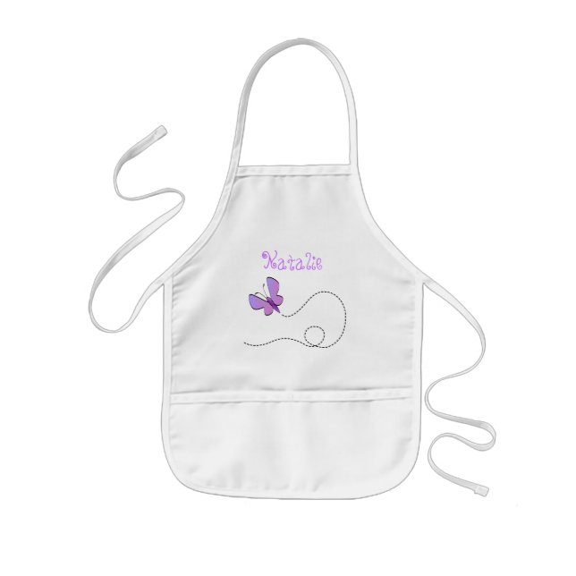 Butterfly Customizeable kids apron (Front)