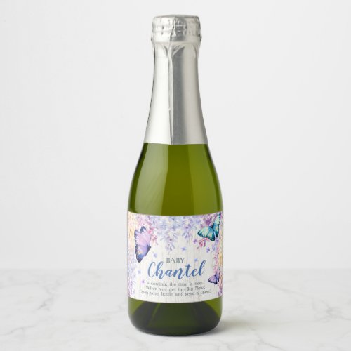 Butterfly Customized Mini Wine Sparkling Wine Labe Sparkling Wine Label