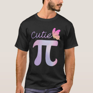 Butterfly Cutie Pie National Pi Day Pi Symbol Math T-Shirt