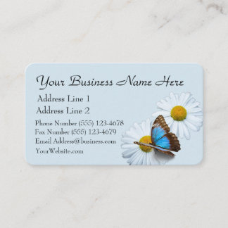 Butterfly & Daisies Business Card