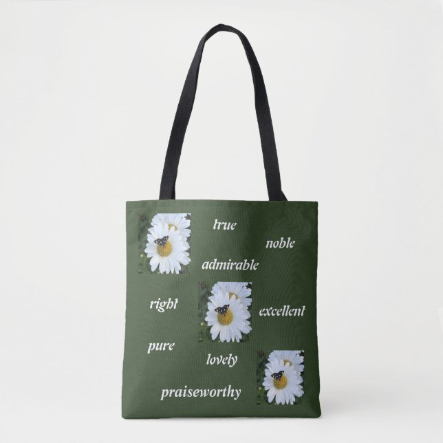 Butterfly Daisy Tote (Front)