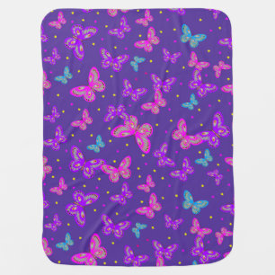 Butterfly dance baby blanket
