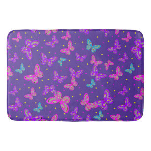 Butterfly dance bath mat