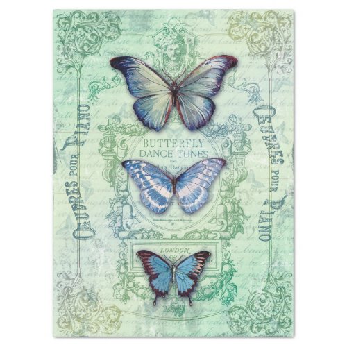 Butterfly Dance decoupage Tissue Paper