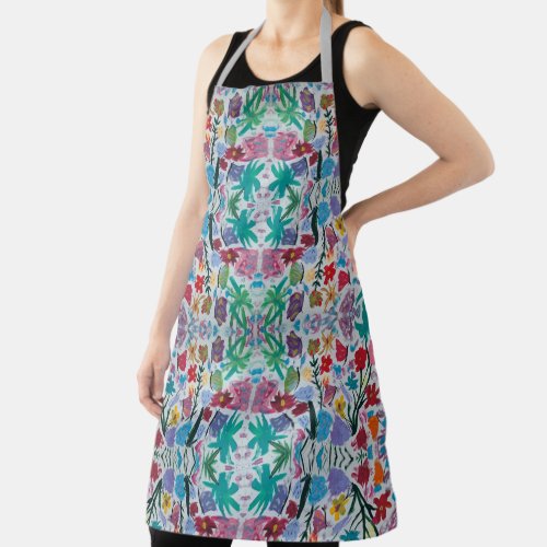 Butterfly Dance Floral Apron