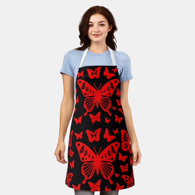Butterfly Dance in Red Apron (Worn)