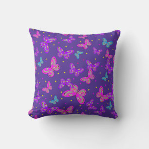 Butterfly dance throw pillow