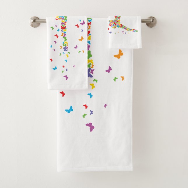 Butterfly Dancer Bath Towel Set (Insitu)