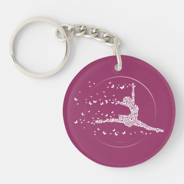 Butterfly Dancer Keychain (Front)