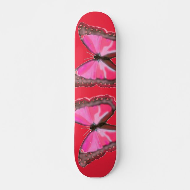 Butterfly decoration skateboard deck (Front)