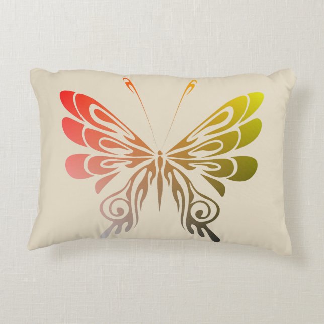 Butterfly Decorative Pillow (Back)