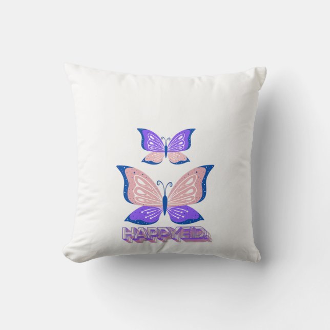 Butterfly Decorative Pillow – Soft and Elegant Hom (Front)