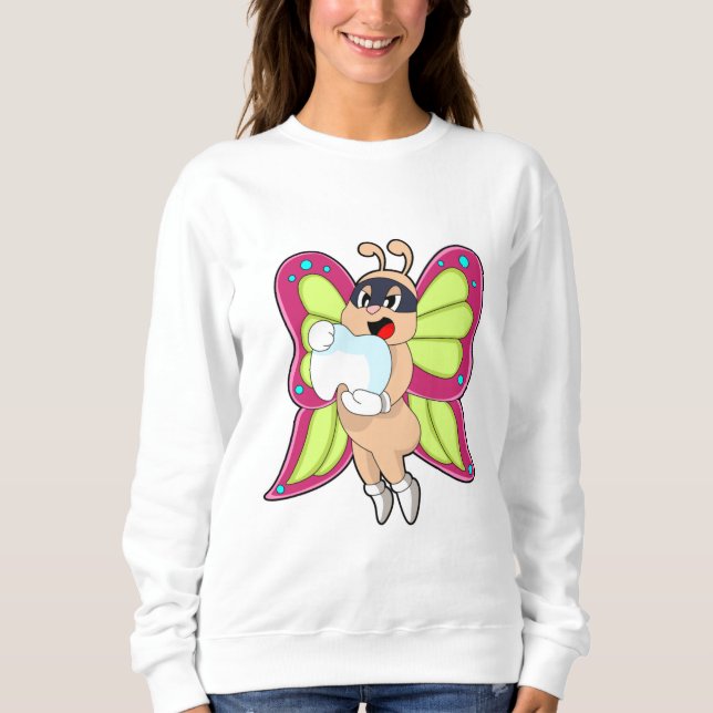 Butterfly Dentist Teeth Sweatshirt (Front)