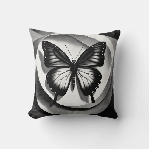 BUTTERFLY DESIGN BLACKWIGHT DESIGN PILLOW