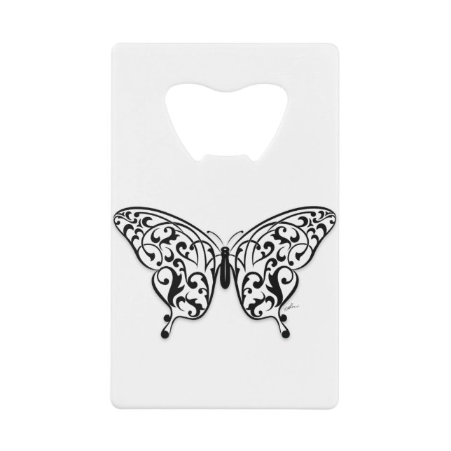 Butterfly_Design Credit Card Bottle Opener (Front)