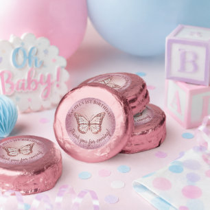 Butterfly design dipped oreo cookie favors
