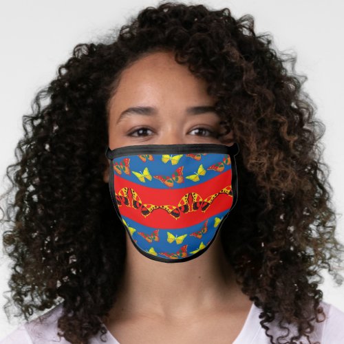 Butterfly Design Face Mask Poly Cotton