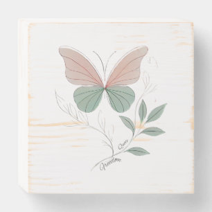 Butterfly design Freedom Quote Wooden Box Sign