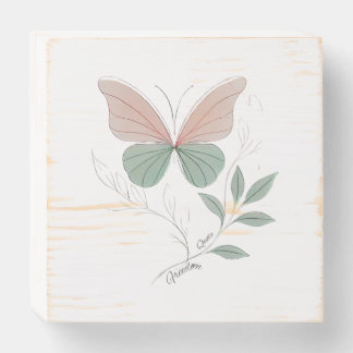 Butterfly design | Freedom Quote| Wooden Box Sign