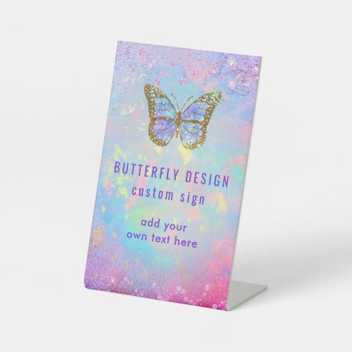  butterfly design pedestal sign