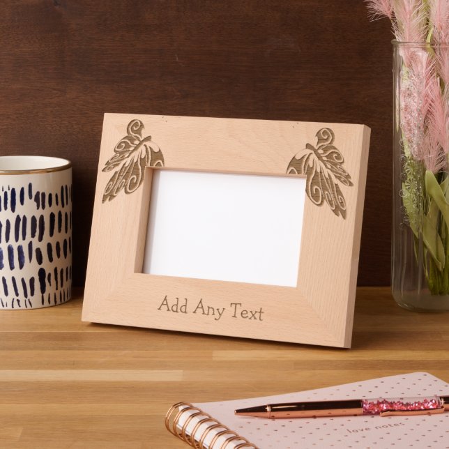 Butterfly Design Personalised Engraved Frames (Left)