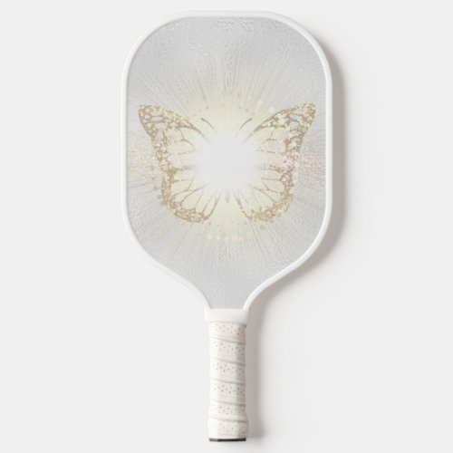 butterfly design pickleball paddle